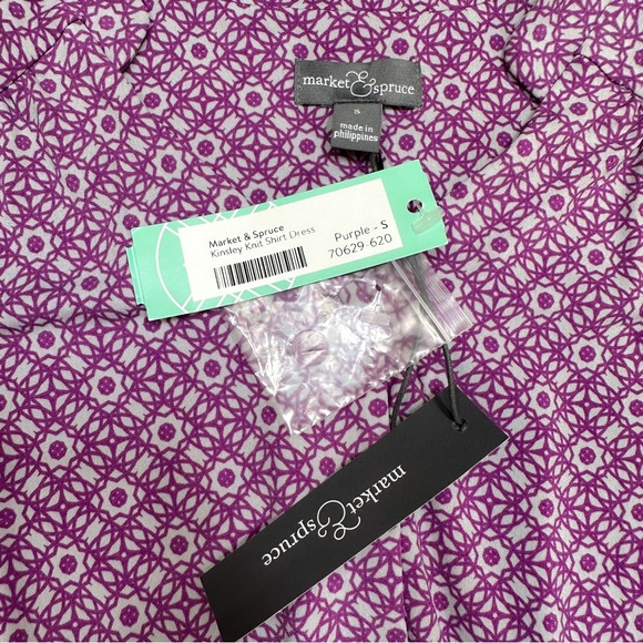 NWT!!  STITCHFIX Market & Spruce soft purple Kinsley dress, S. - Picture 5 of 7